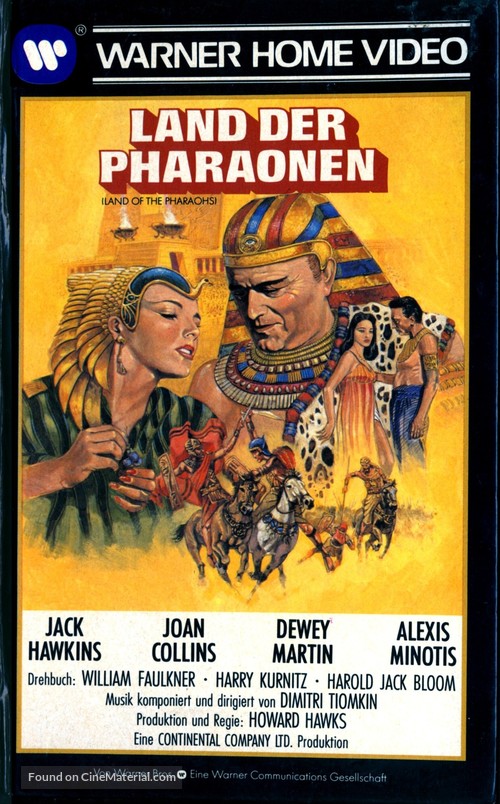 Land of the Pharaohs - German VHS movie cover