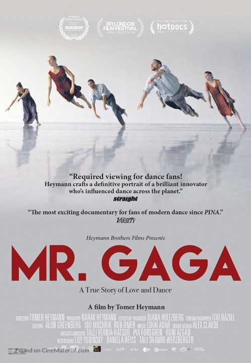 Mr. Gaga - Canadian Movie Poster