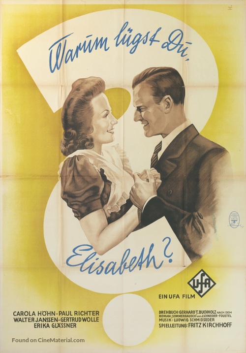 Warum l&uuml;gst Du, Elisabeth? - German Movie Poster