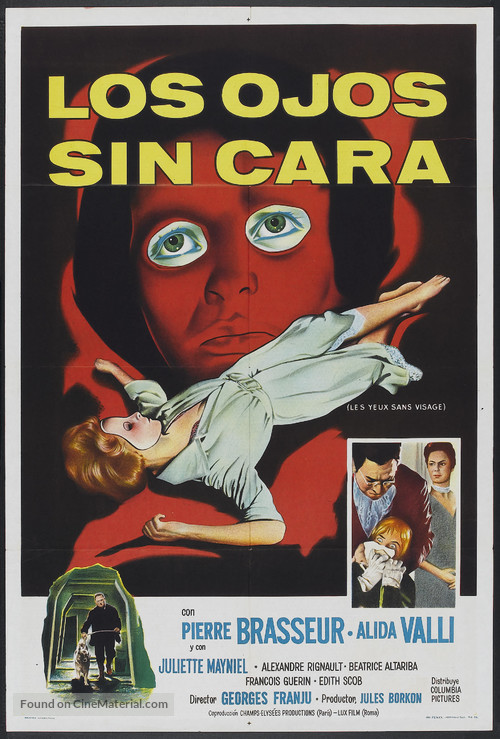 Les yeux sans visage - Argentinian Movie Poster