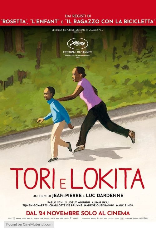 Tori et Lokita - Italian Movie Poster