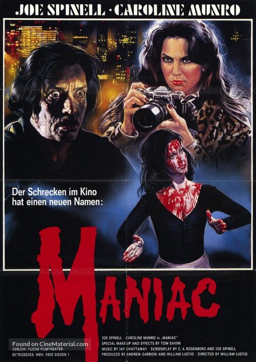 Maniac - German Movie Poster