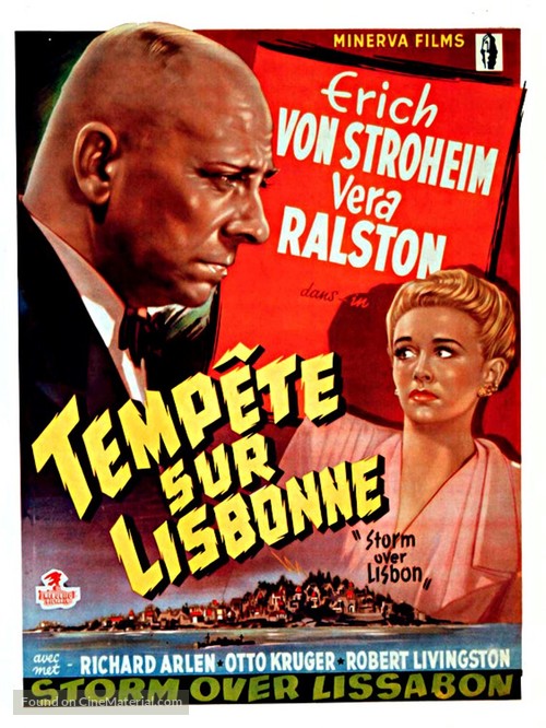 Storm Over Lisbon - Belgian Movie Poster