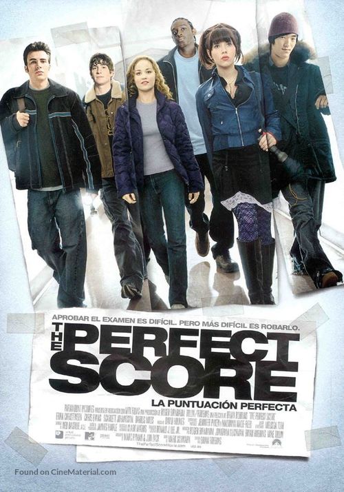 The Perfect Score - Spanish Movie Poster