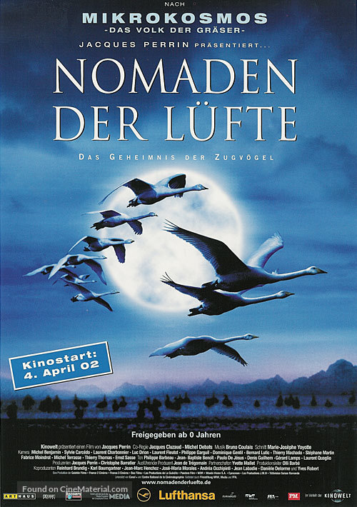 Le peuple migrateur - German Movie Poster