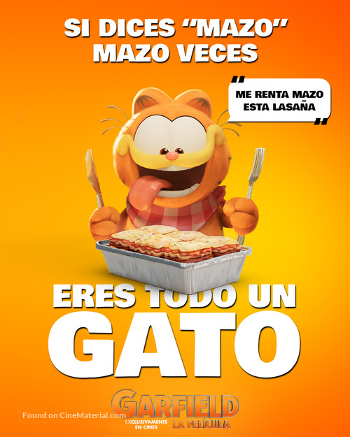 The Garfield Movie - Spanish Movie Poster