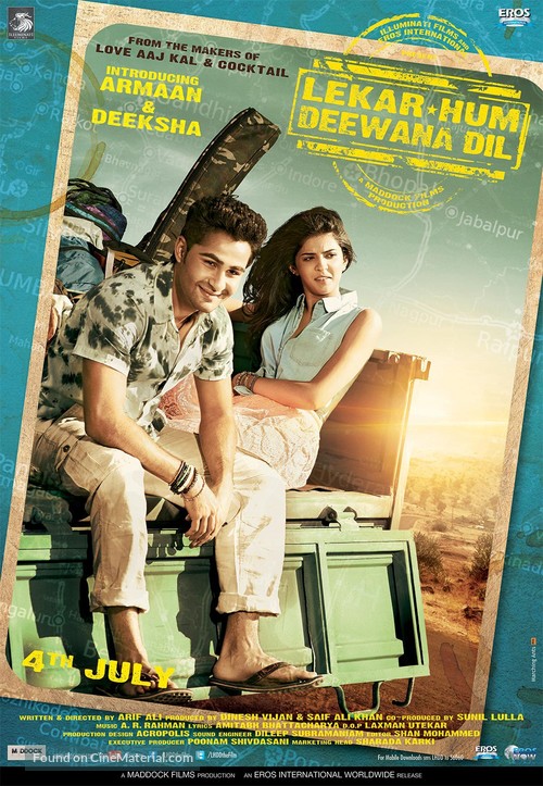 Lekar Hum Deewana Dil - Indian Movie Poster