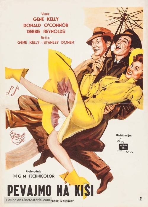 Singin&#039; in the Rain - Yugoslav Re-release movie poster