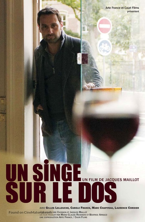 Un singe sur le dos - French DVD movie cover