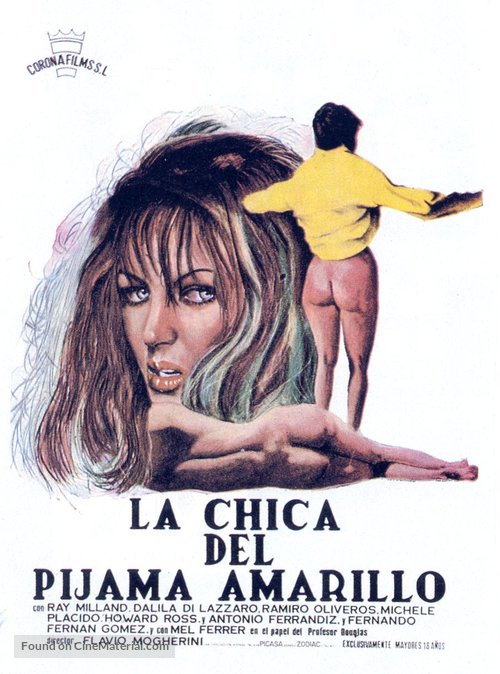 La ragazza dal pigiama giallo - Spanish Movie Poster