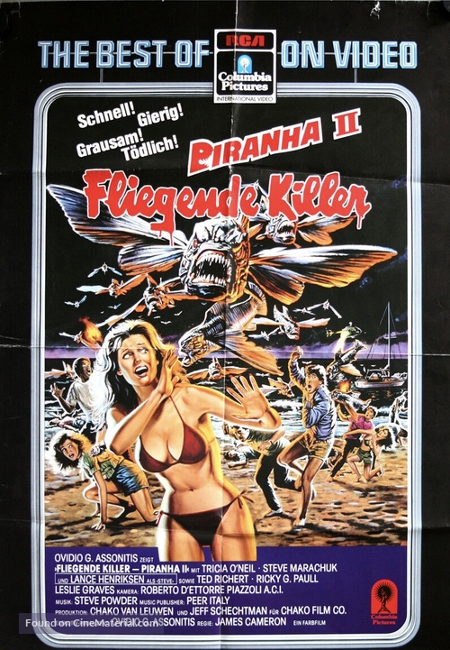 Piranha Part Two: The Spawning - German Movie Poster