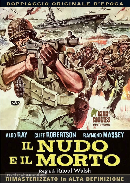 The Naked and the Dead - Italian DVD movie cover