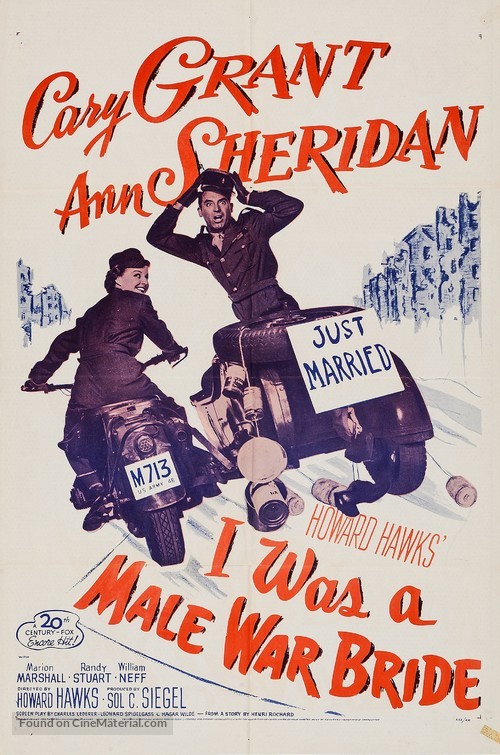 I Was a Male War Bride - Movie Poster