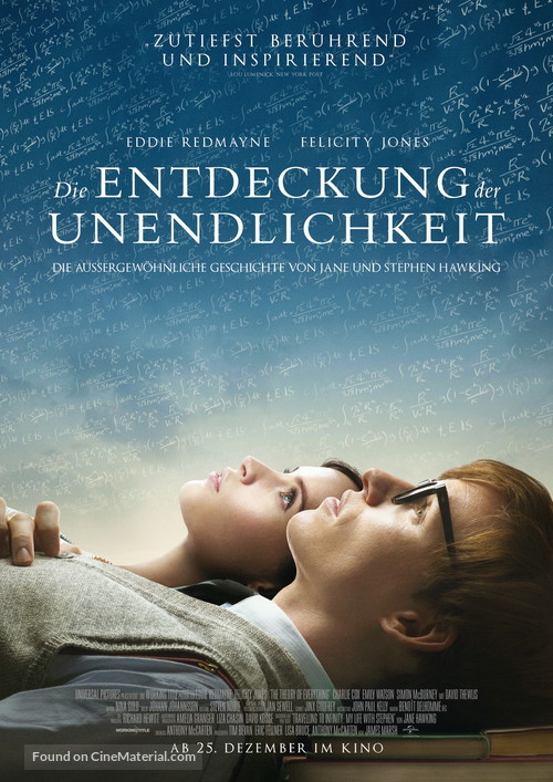 The Theory of Everything - German Movie Poster