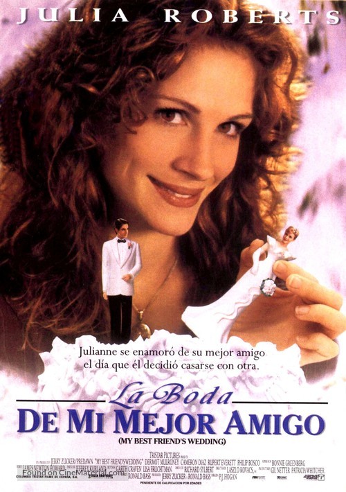 My Best Friend&#039;s Wedding - Spanish Movie Poster