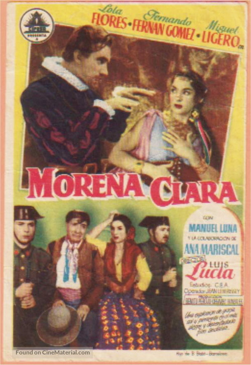 Morena Clara - Spanish Movie Poster