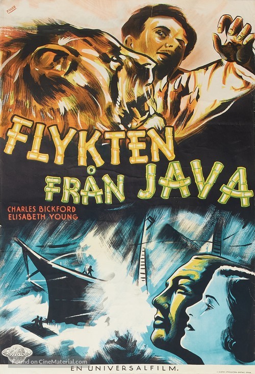 East of Java - Swedish Movie Poster