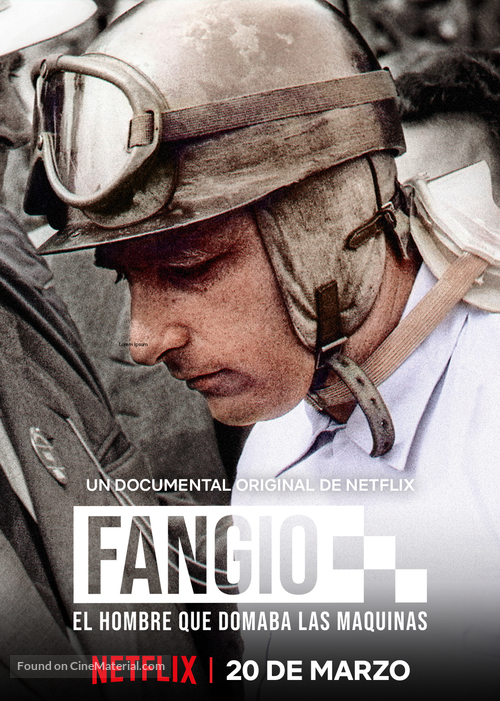 Fangio: El hombre que domaba las m&aacute;quinas - Argentinian Movie Poster