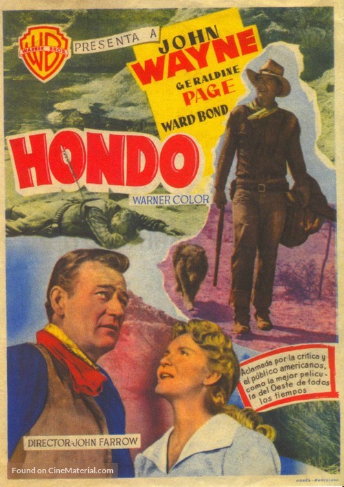 Hondo - Spanish Movie Poster