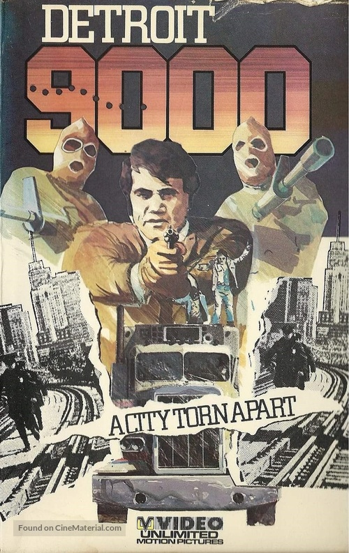 Detroit 9000 - British VHS movie cover