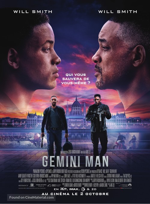 Gemini Man - French Movie Poster