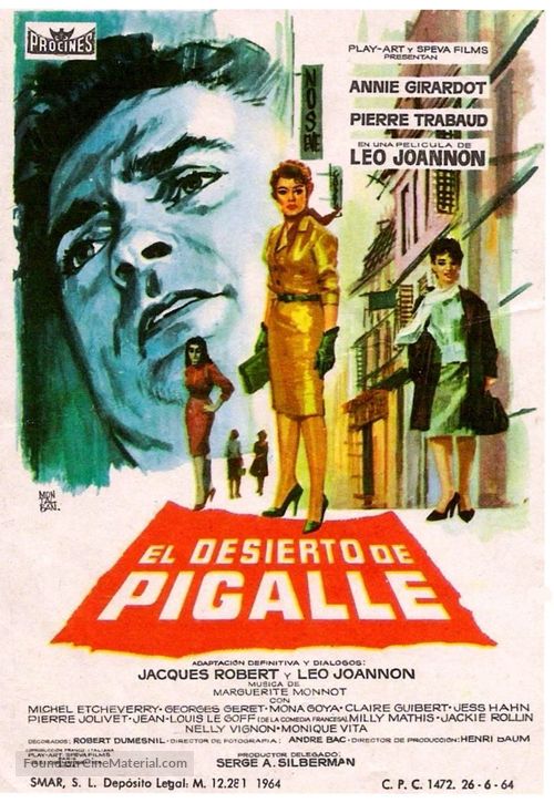 Le d&eacute;sert de Pigalle - Spanish Movie Poster