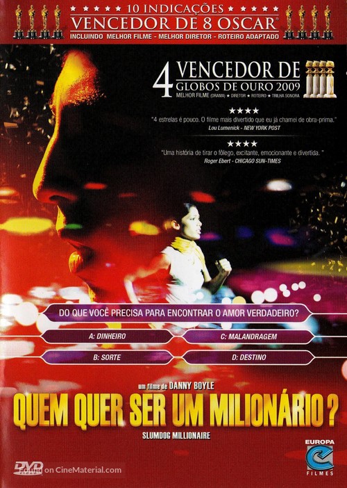 Slumdog Millionaire - Brazilian Movie Cover