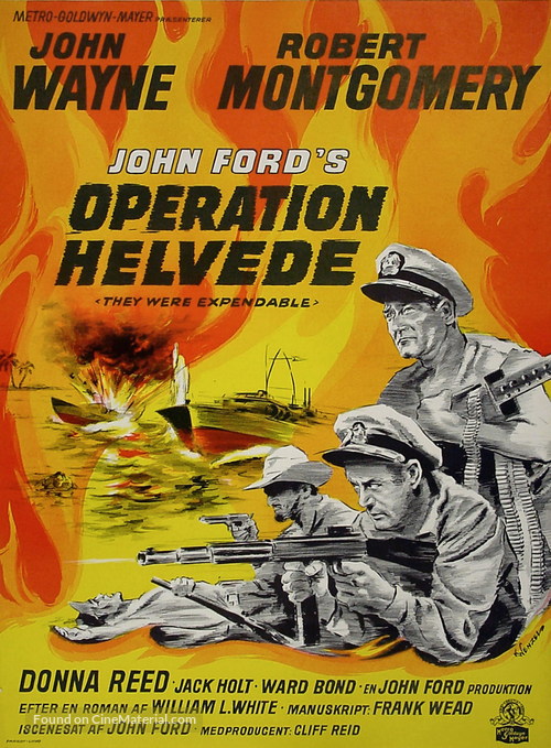 They Were Expendable - Danish Movie Poster