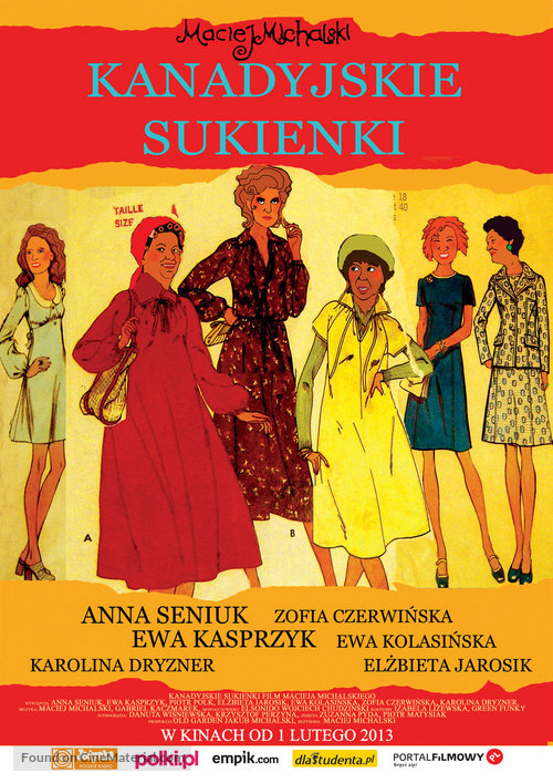 Kanadyjskie sukienki - Polish Movie Poster