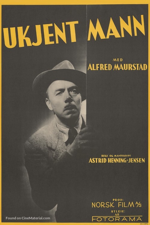 Ukjent mann - Norwegian Movie Poster