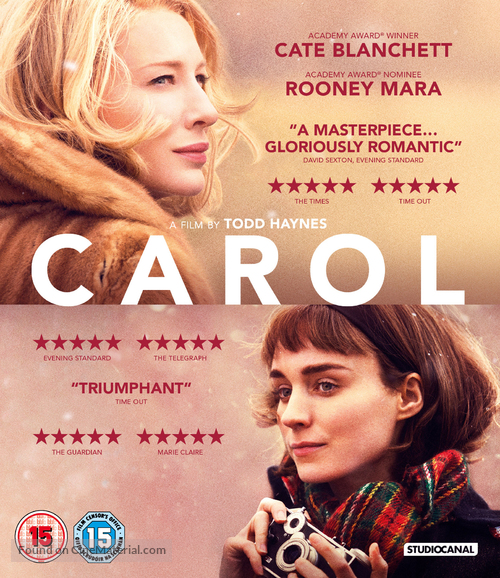 Carol - British Blu-Ray movie cover