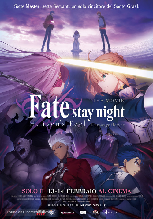 Gekijouban Fate/Stay Night: Heaven&#039;s Feel - Italian Movie Poster