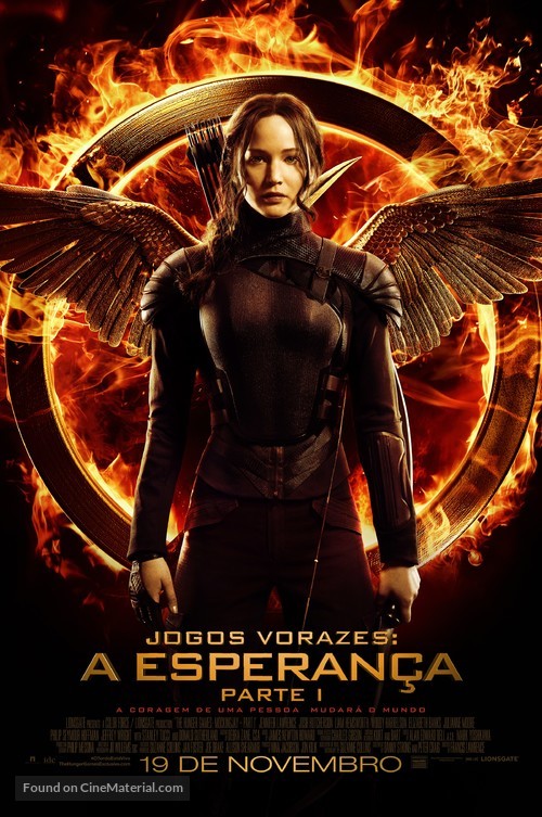 The Hunger Games: Mockingjay - Part 1 - Brazilian Movie Poster