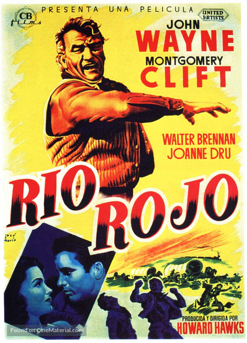 Red River - Spanish Movie Poster