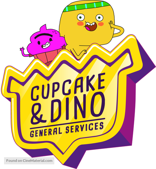 &quot;Cupcake &amp; Dino: General Services&quot; - Logo