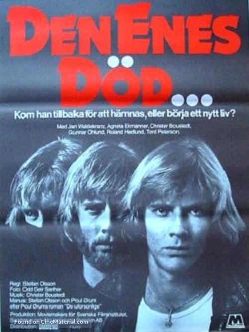 Enes d&ouml;d, Den - Swedish Movie Poster