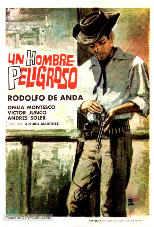 Un hombre peligroso - Spanish Movie Poster