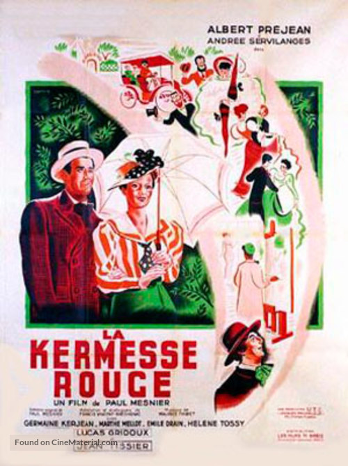 La kermesse rouge - French Movie Poster