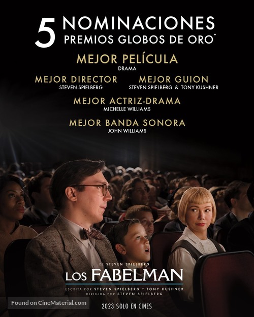 The Fabelmans - Mexican For your consideration movie poster