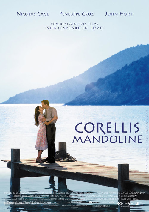 Captain Corelli&#039;s Mandolin - German Movie Poster