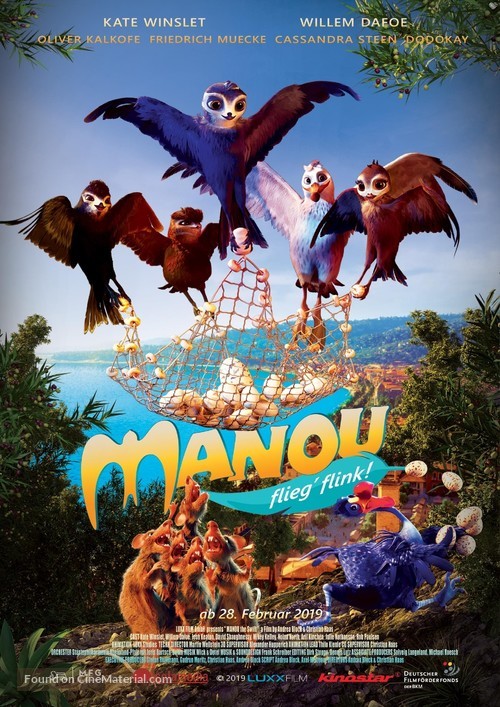 Manou the Swift - German Movie Poster