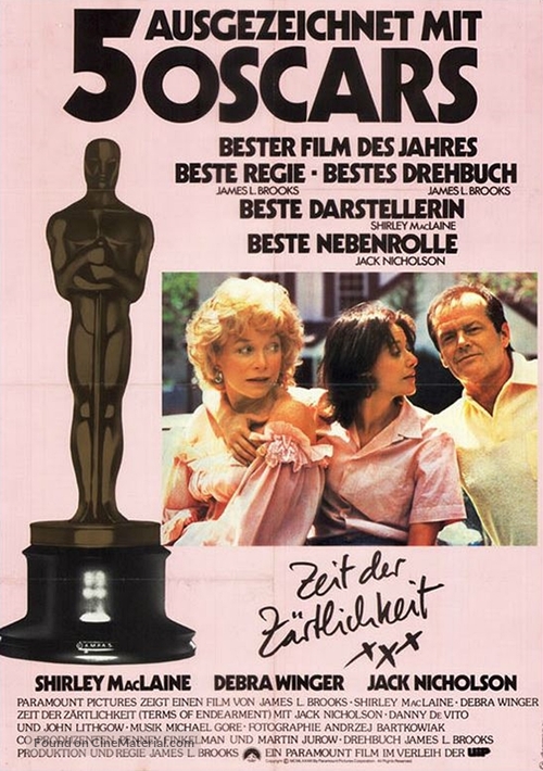 Terms of Endearment - German Movie Poster