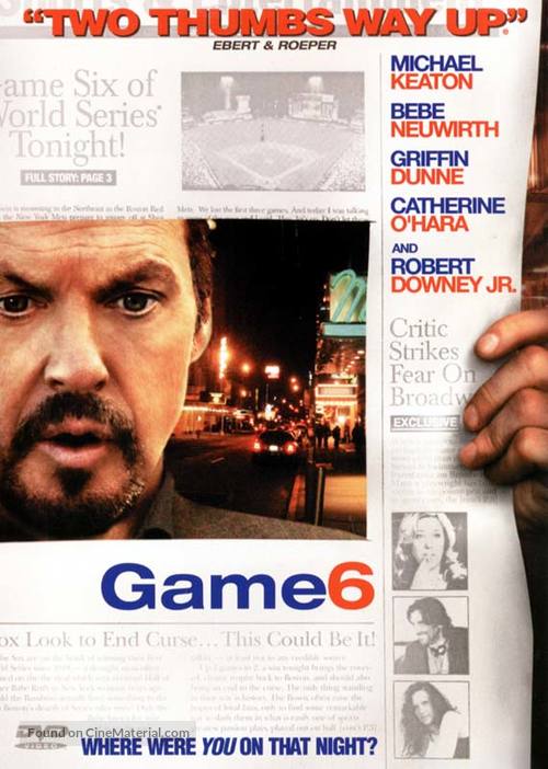 Game 6 - DVD movie cover