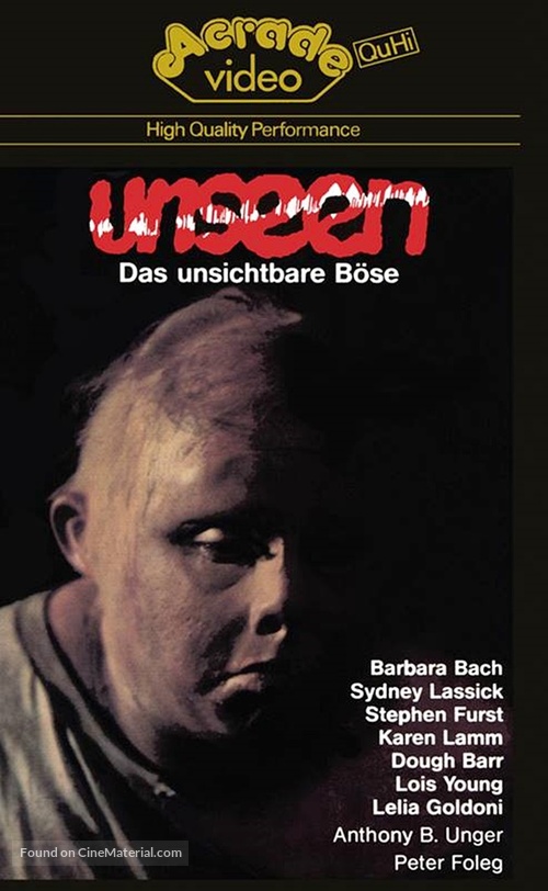 The Unseen - German Blu-Ray movie cover