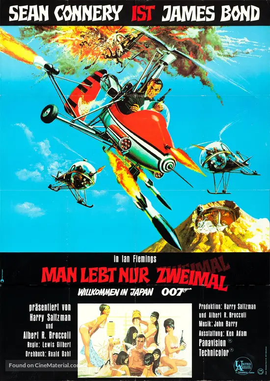 You Only Live Twice - German Movie Poster