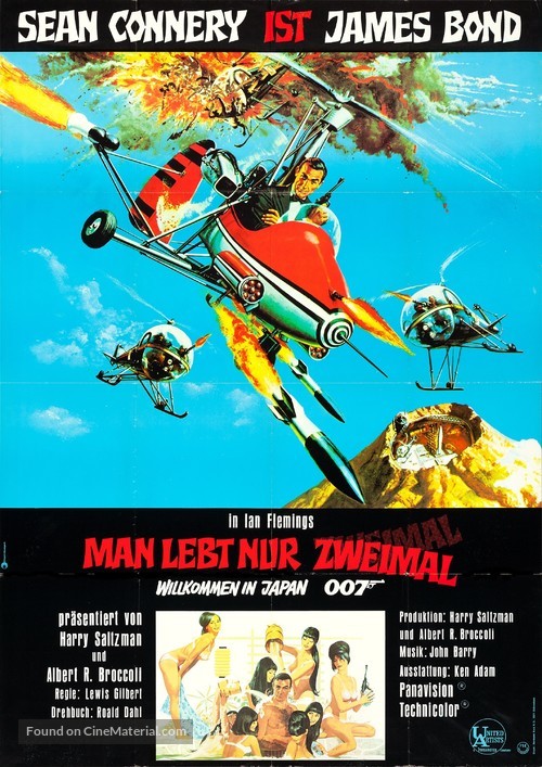 You Only Live Twice - German Movie Poster