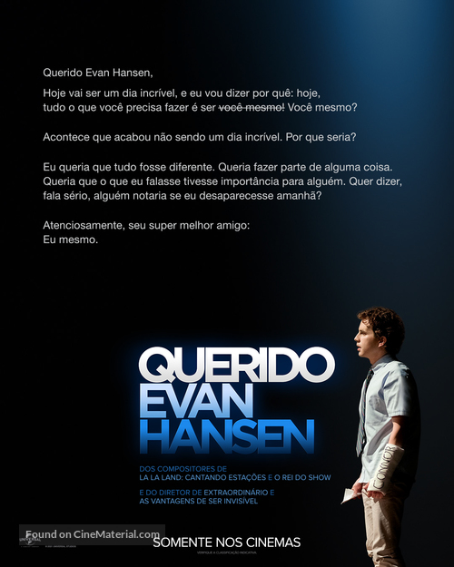 Dear Evan Hansen - Brazilian Movie Poster