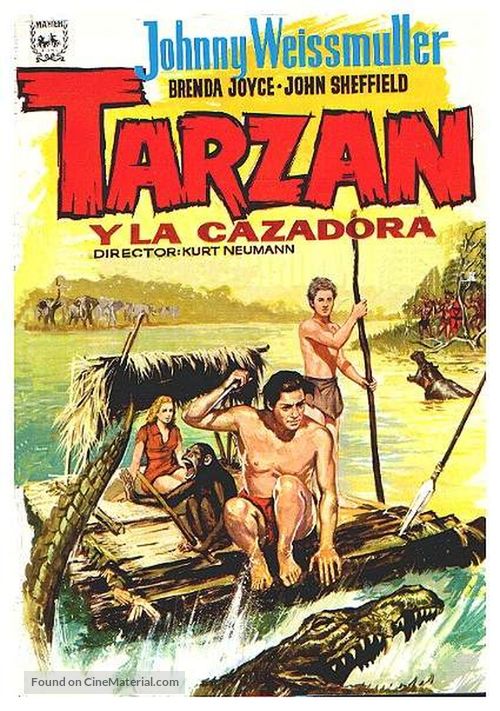 Tarzan and the Huntress - Spanish Movie Poster