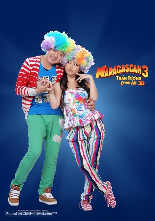 Madagascar 3: Europe's Most Wanted (2012) Vietnamese movie poster