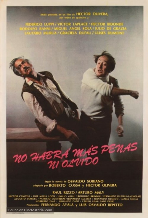 No habr&aacute; m&aacute;s penas ni olvido - Argentinian Movie Poster